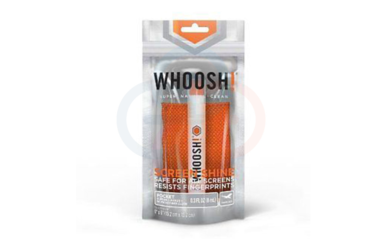 Whoosh Screen Shine Pocket Sprayer W/Antimicrobial Microfiber Cloth