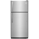 Nevera Frigidaire 30" congelador arriba (“top freezer”) 18 pies cúbicos, acero inoxidable.