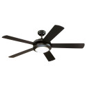 Abanico de techo Westinghouse COMET 52", Negro mate.