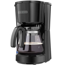 ‌‌Cafetera de 5 tazas Black+Decker, negro.