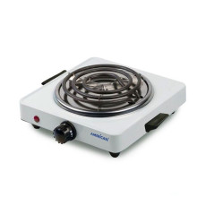 Estufa de mesa America electrica 1 hornilla, Blanco.