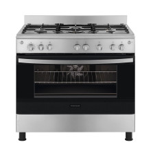 Estufa Frigidaire, gas independiente 36”, 5 hornillas sellada, acero