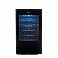 Vinera KTC, 18”, 34 botellas, Negra.
