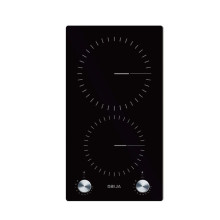 Estufa empotrable Drija, eléctrica 12'', 2 hornillas, Negro.