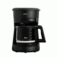 Cafetera Oster de 5 tazas, negro.