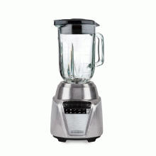 Licuadora con jarra BLACK+DECKER, 8 velocidades, Gris.