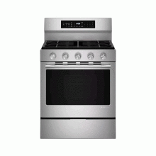 Estufa KitchenAid, gas independiente 30”, 5 hornillas, Acero.