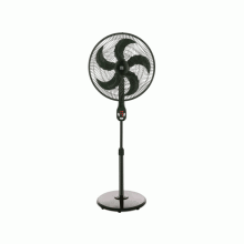 Abanico de pedestal Kenmore 18”, negro.