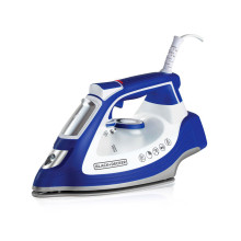 Plancha a vapor Black+Decker, Blanco/Azul. 