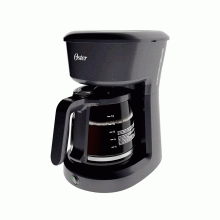 Cafetera de 12 tazas Oster, negro.