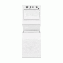 Lavadora/Secadora Whirlpool tipo torre, electrica 27, 9 ciclos de lavado, 6 de secado.