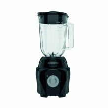 Licuadora con jarra BLACK+DECKER, 2 velocidades, Negro.