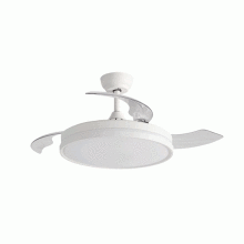 Abanico de techo con lampara Daiwa 42", Blanco.