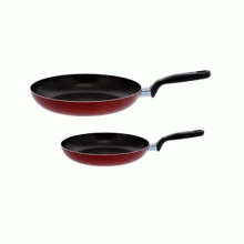 Juegos de sartén IMUSA 18CM + 24 CM, Rojo.