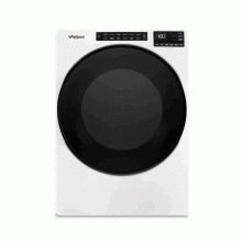 Secadora a gas Whirlpool, carga frontal 27", 50 Libra, Blanco.
