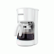 ‌‌Cafetera de 5 tazas Black&Decker, Blanco.