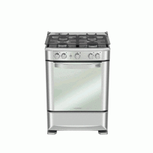 Estufa Mabe, gas independiente 24”, 4 hornillas selladas, acero.
