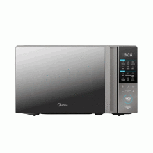 Microondas Midea independiente, 1.1 pies cúbicos, Gris.
