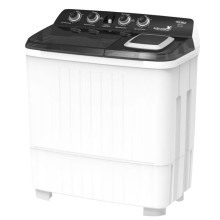 Lavadora semiautomática Daiwa, 36 libras, blanco.