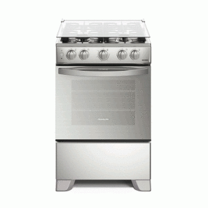 Estufa Frigidaire, gas independiente 24”, 4 hornillas selladas, acero.