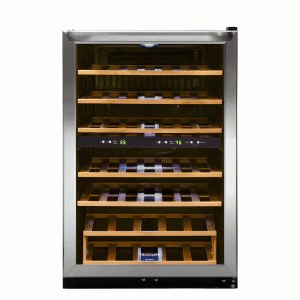 Vinera Frigidaire, 21.5”, 45 botellas, acero.