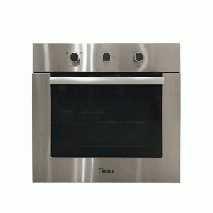 Horno de gas Midea individual empotrable 24”, Acero.