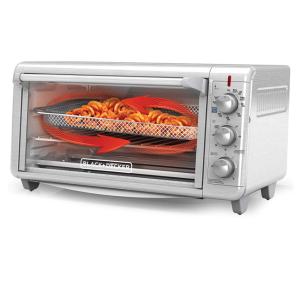Horno de mesa BLACK+DECKER, Acero inoxidable.