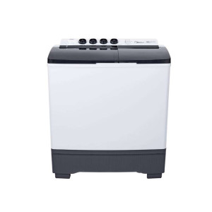 Lavadora semiautomática Midea, 48 libras, Gris.