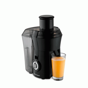 Extractor de jugo Hamilton Beach, negro.