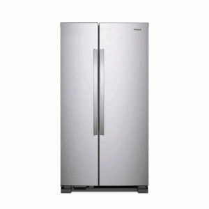 Nevera Whirlpool 36” lado a lado (”Side by side”) 25 pies cúbicos, acero inoxidable.