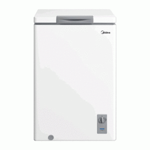 Freezer Midea horizontal 24”, 5 pies cúbicos, blanco.