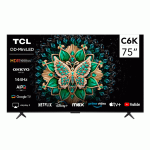 Televisor TCL 75’’, ¨Smart¨, Mini QLED 4K.