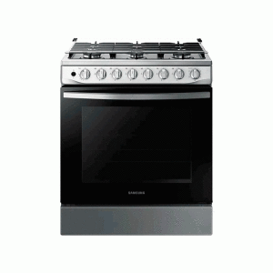 Estufa Samsung gas independiente 30”, 6 hornillas, Acero.