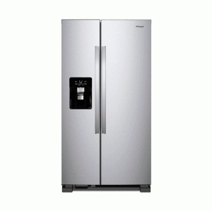 Nevera Whirlpool 36” lado a lado (”Side by side”) 25 pies cúbicos, Acero inoxidable.
