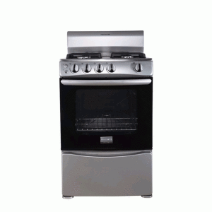 Estufa Frigidaire gas independiente 24", 4 hornillas selladas, platinado.