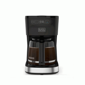 ‌‌Cafetera de 12 tazas BLACK+DECKER, Negro.