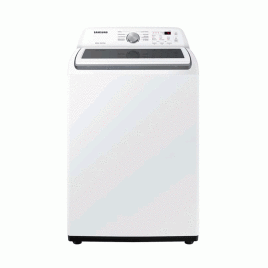 Lavadora Samsung, carga superior 27”, 50 libra, blanco.