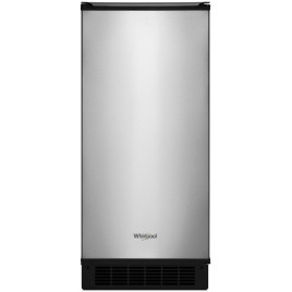 Maquina de hielo Whirlpool 15" pulgadas, Acero Inoxidable.