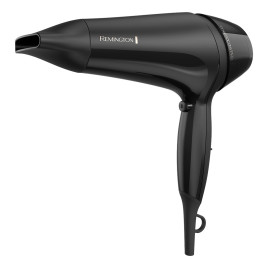 Secador de pelo profesional Remington, negro.