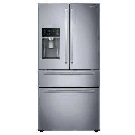 Nevera Samsung 33” Puerta francesa (“French Door”), 25 pies cúbicos, acero inoxidable.