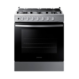 Estufa Samsung, gas independiente 30”, 6 hornillas, acero