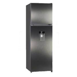 Nevera Mystic 22” congelador arriba (“top freezer”) 9 pies cúbicos, platinada.