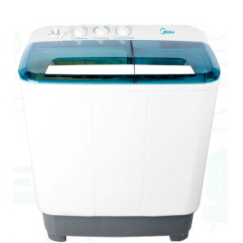 Lavadora semiautomática Midea, 19 libras, azul