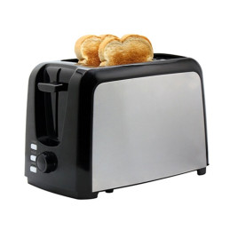 Tostadora doble ranura Premium, Negro.