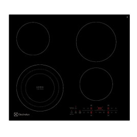 Estufa empotrable Electrolux  eléctrico empotrado 24’’, 4 hornillas, vitro/negro.