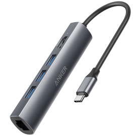 Adaptador USB C 5 en 1