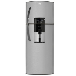 Nevera Mabe 24” congelador arriba (“Top freeezer”), 11 pies cúbicos, acero