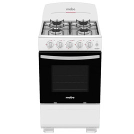 Estufa Mabe gas independiente 20”, 4 hornillas, blanco
