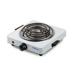 Estufa de mesa America electrica 1 hornilla, Blanco.