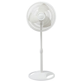 Abanico de pedestal Lasko 16”, blanco.